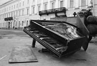 destroyed piano